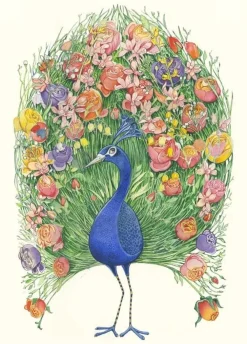 Greeting Cards|Watercolor Peacock Greeting Card