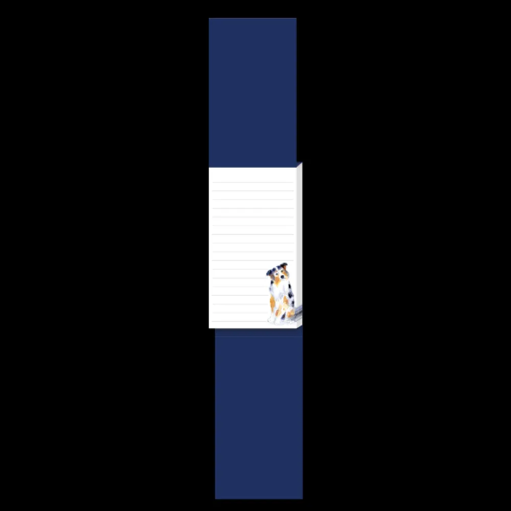 Journals & Other Stationery|Watercolor Pets Dogs Australian Shepherd Tall Notepad