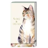 Journals & Other Stationery|Watercolor Pets Tabby Cat Tall Notepad