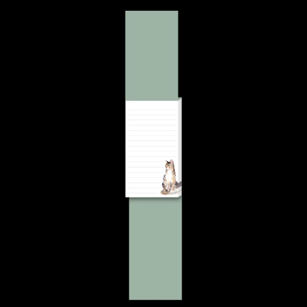 Journals & Other Stationery|Watercolor Pets Tabby Cat Tall Notepad