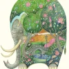 Greeting Cards|Watercolor Sleeping Elephant Greeting Card