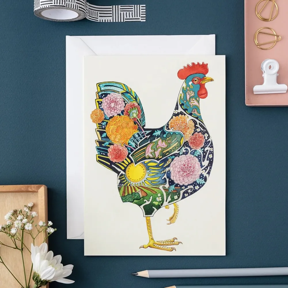 Greeting Cards|Watercolour Chicken Greeting Card
