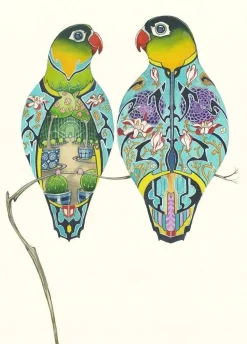 Greeting Cards|Watercolour Lovebirds Greeting Card