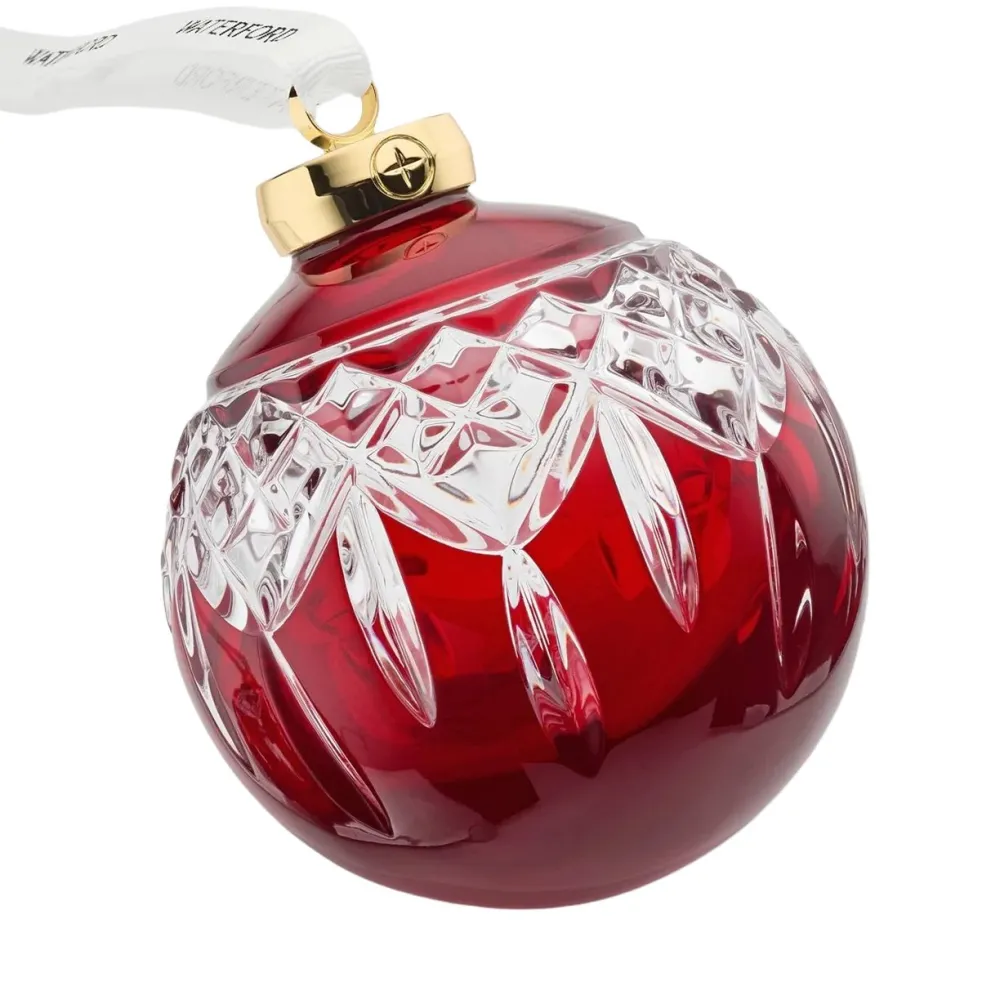 Waterford Waterford|Lismore Red Bauble Christmas Ornament