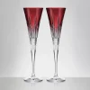 Waterford Waterford|Glasses & Steins|New Year Celebration 2024 Scarlet Flute Pair