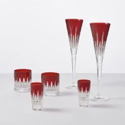 Waterford Waterford|Glasses & Steins|New Year Celebration 2024 Scarlet Flute Pair