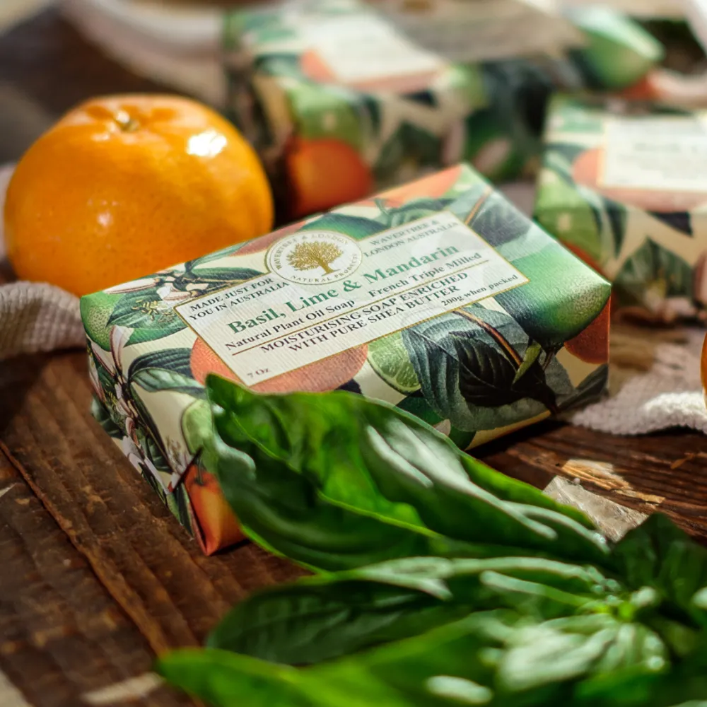 Wavertree & London Bar Soaps|Basil, Lime & Mandarin Bar Soap