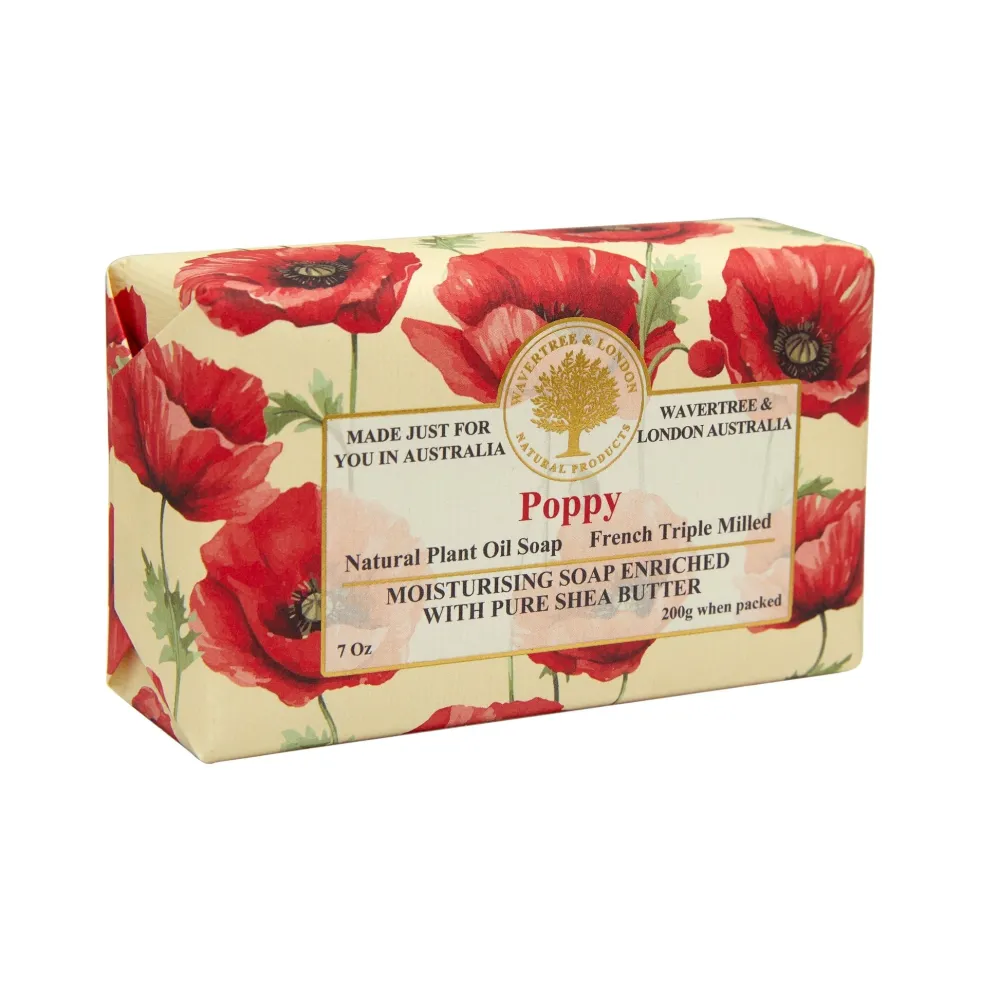 Wavertree & London Bar Soaps|Poppy Bar Soap