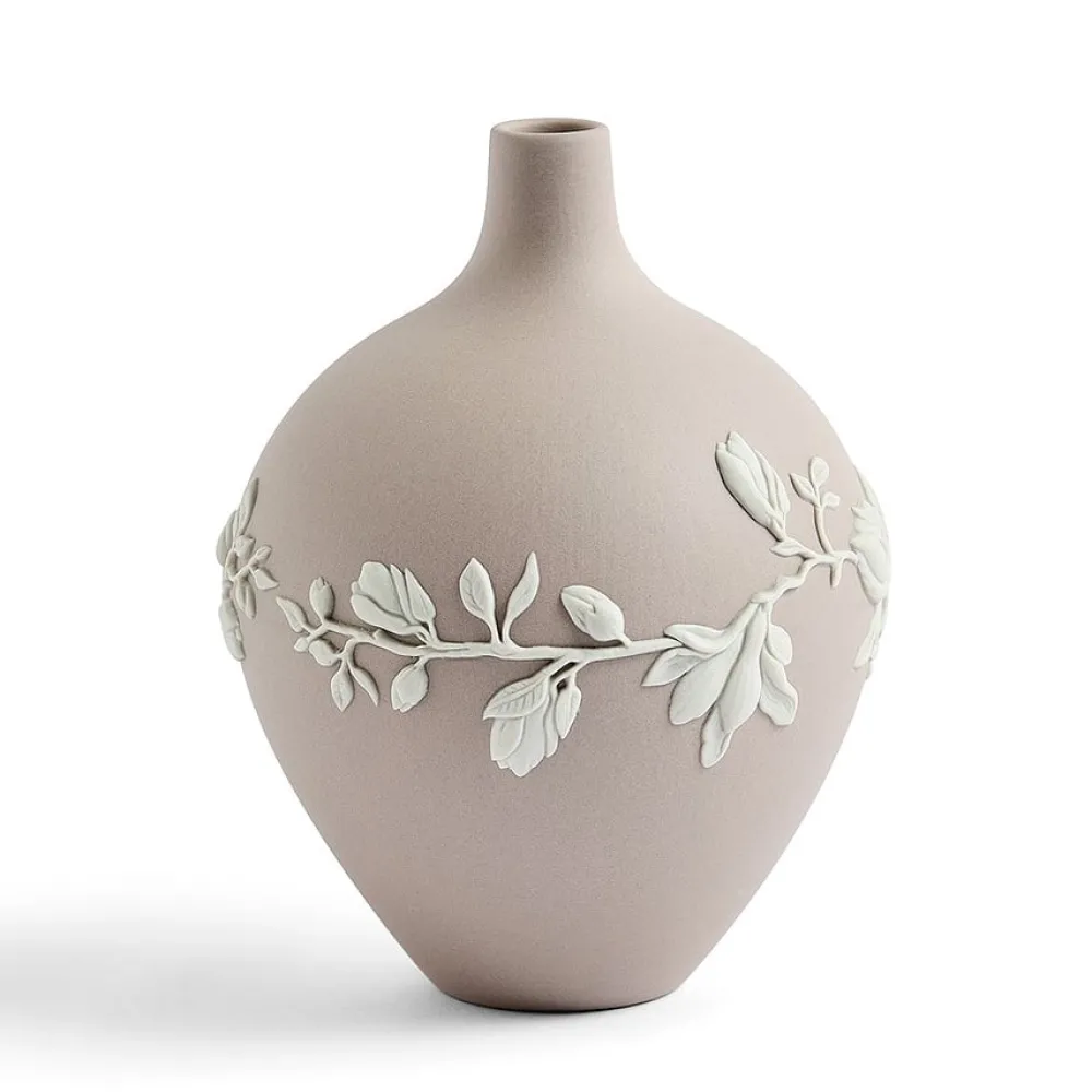 Wedgwood Vases|Magnolia Blossom Bud Vase Mink