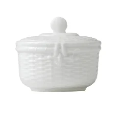 Wedgwood Creamers & Sugar Bowls|Nantucket Basket Covered Sugar