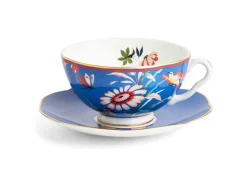 Wedgwood Teacups & Saucers|Paeonia Blush Teacup & Saucer Blue