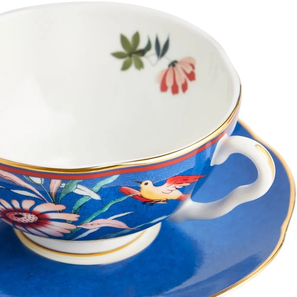 Wedgwood Teacups & Saucers|Paeonia Blush Teacup & Saucer Blue