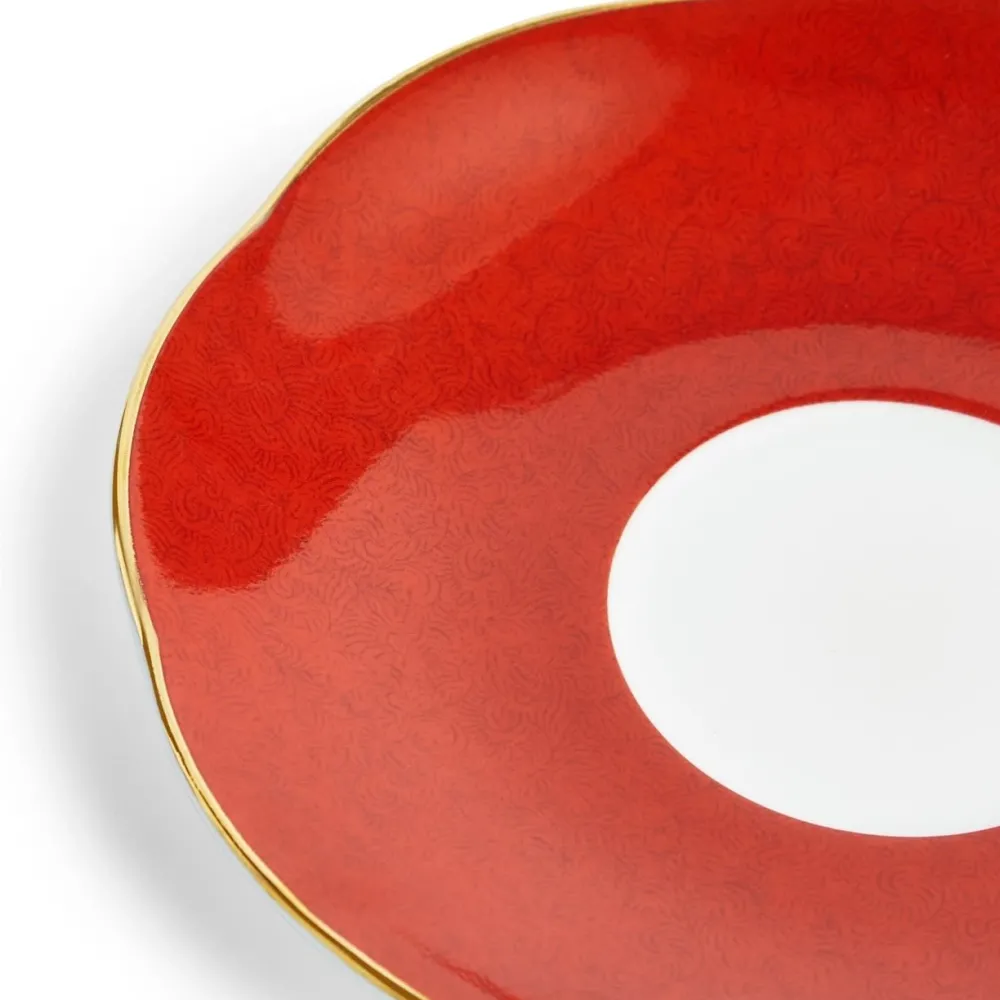 Wedgwood Teacups & Saucers|Paeonia Blush Teacup & Saucer Red
