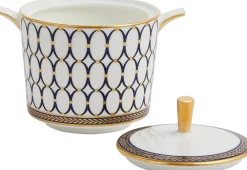 Wedgwood Creamers & Sugar Bowls|Renaissance Gold Sugar Caddy