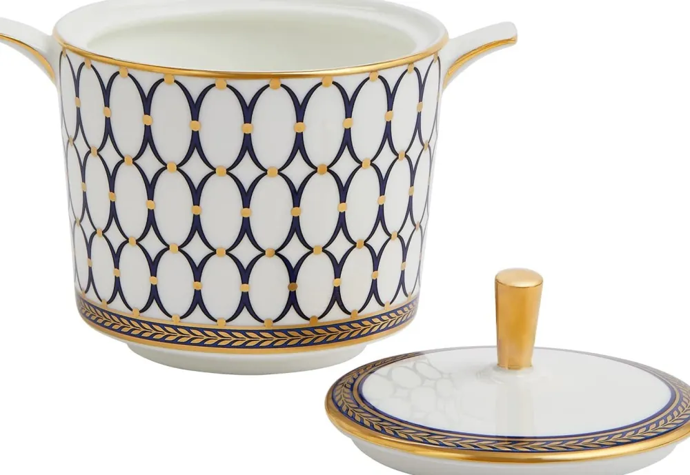 Wedgwood Creamers & Sugar Bowls|Renaissance Gold Sugar Caddy