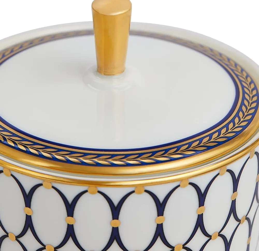 Wedgwood Creamers & Sugar Bowls|Renaissance Gold Sugar Caddy