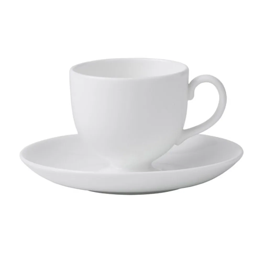 Wedgwood Teacups & Saucers|White Teacup & Saucer