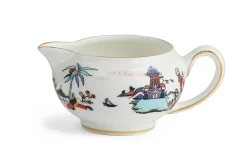 Wedgwood Tea Sets|Teapots|Wonderlust Blue Pagoda 3 Piece Set Boxed (Teapot, Cream & Sugar)