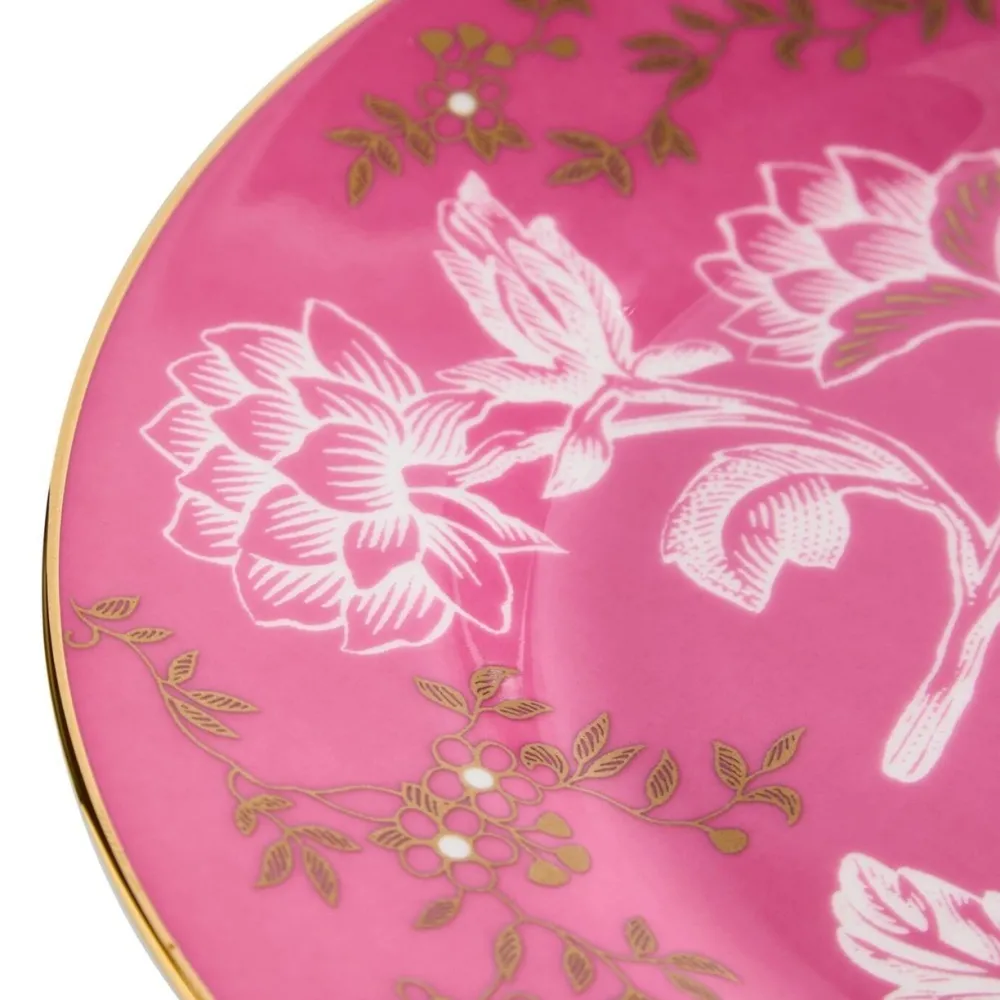 Wedgwood Tea Plates|Wonderlust Pink Tonquin 8" Plate