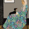Greeting Cards|Whistler's Paisley Mother Dachshund Birthday Card