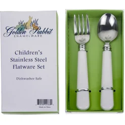 Children's Tabletop|White Baby Flatware Set