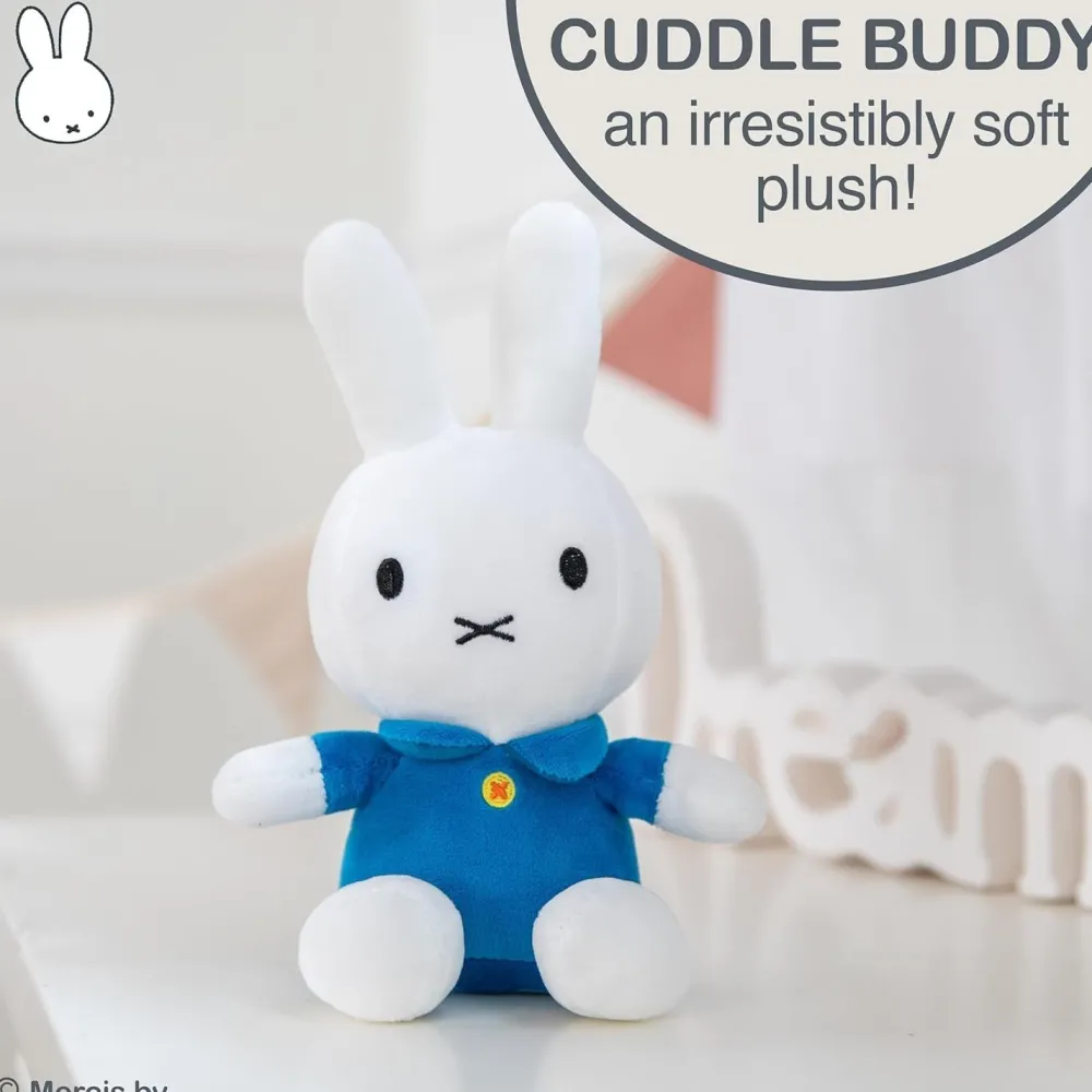 Soft Toys|Toys|White Miffy 8" Plush Toy with Blue Dress