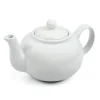 Teapots|White Small Stoneware Teapot