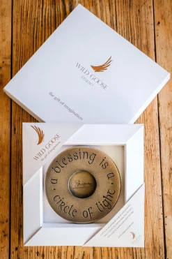 Wild Goose Studio Home Accents|Wild Goose Bronzes|A Blessing is a Circle of Light (Tabletop)