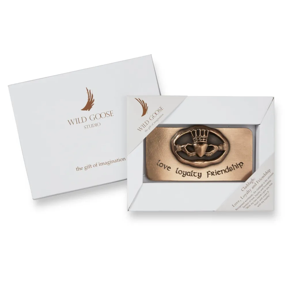 Wild Goose Studio Wall Decor|Wild Goose Bronzes|Claddagh Love Loyalty Friendship Plaque
