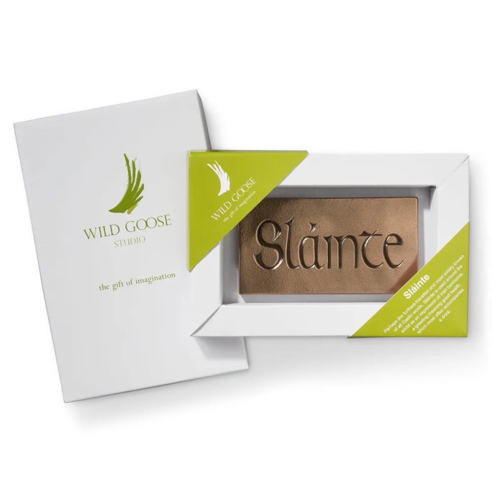 Wild Goose Studio Wall Decor|Wild Goose Bronzes|Sláinte Small Plaque