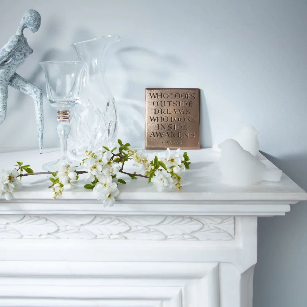 Wild Goose Studio Wall Decor|Home Accents|Who Looks Outside, Dreams Plaque