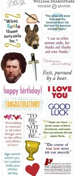 Cultural Icons|Greeting Cards|William Shakespeare Quotable Notable Greeting Card