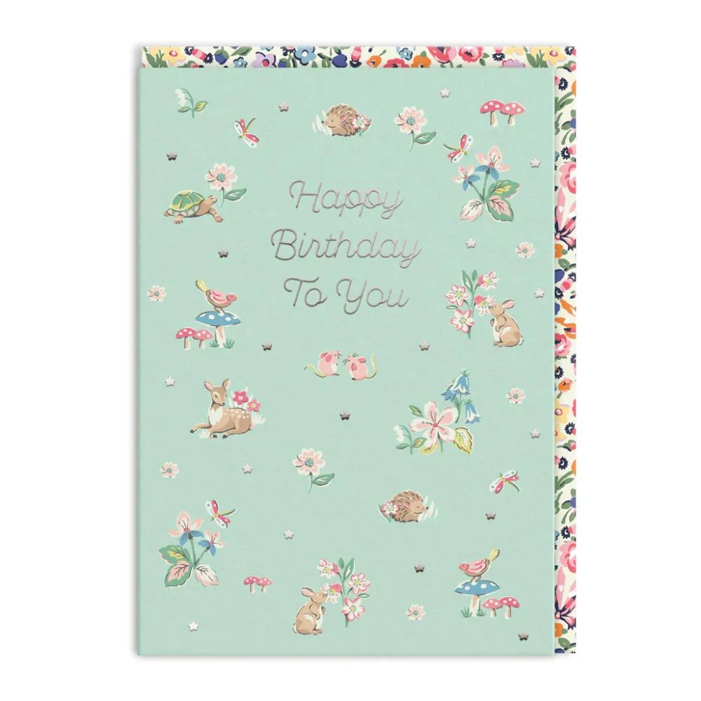 Greeting Cards|Woodland Creatures Birthday Card