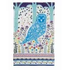 Tea Towels|Woodland Owl Blue Tea Towel