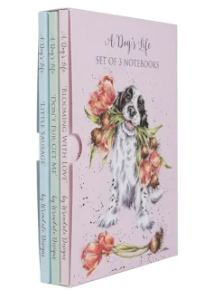 Wrendale Journals & Other Stationery|A Dog's Life Notebooks, Set of 3