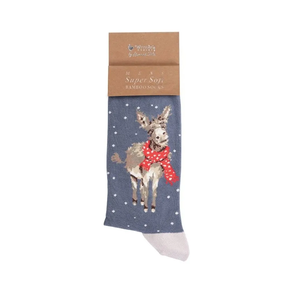 Wrendale Socks|'All Wrapped Up' Donkey Men's Socks