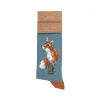 Wrendale Socks|'Bright Eyed & Bushy Tailed' Fox Men's Socks