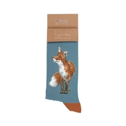 Wrendale Socks|'Bright Eyed & Bushy Tailed' Fox Men's Socks