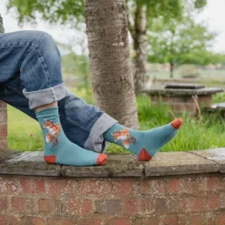 Wrendale Socks|'Bright Eyed & Bushy Tailed' Fox Men's Socks