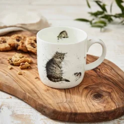 Wrendale Assorted Mugs|Cat & Mouse Large Mug