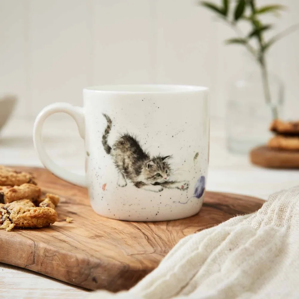 Wrendale Assorted Mugs|Cat & Mouse Large Mug