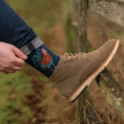 Wrendale Socks|'Colours of the Rainbow' Cockerel Men's Socks