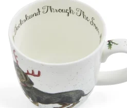 Wrendale Assorted Mugs|'Dachsund Through the Snow' Small Mug