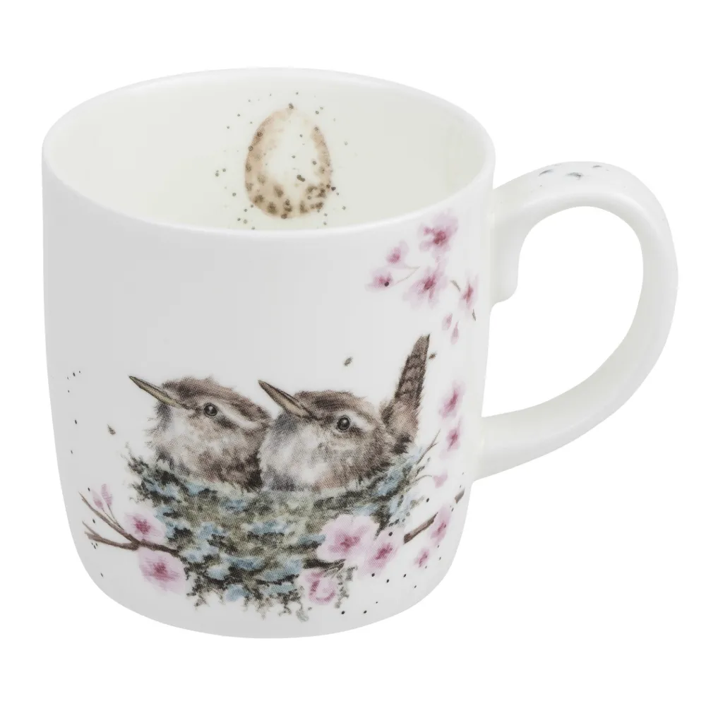 Wrendale Assorted Mugs|Feather Your Nest Wren Large Mug