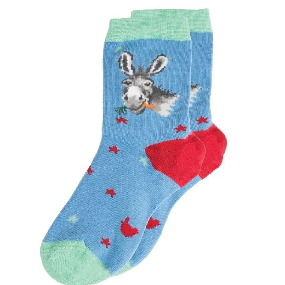 Wrendale Childrenswear|'Gentle Jack' Donkey Children's Socks