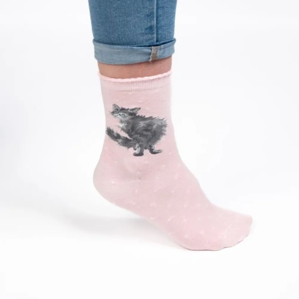 Wrendale Socks|'Glamour Puss' Cat Women's Socks