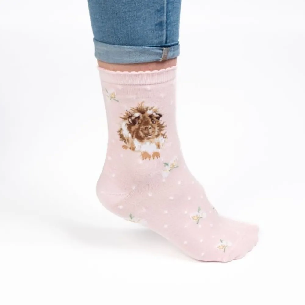 Wrendale Socks|'Grinny Pig' Guinea Pig Women's Socks