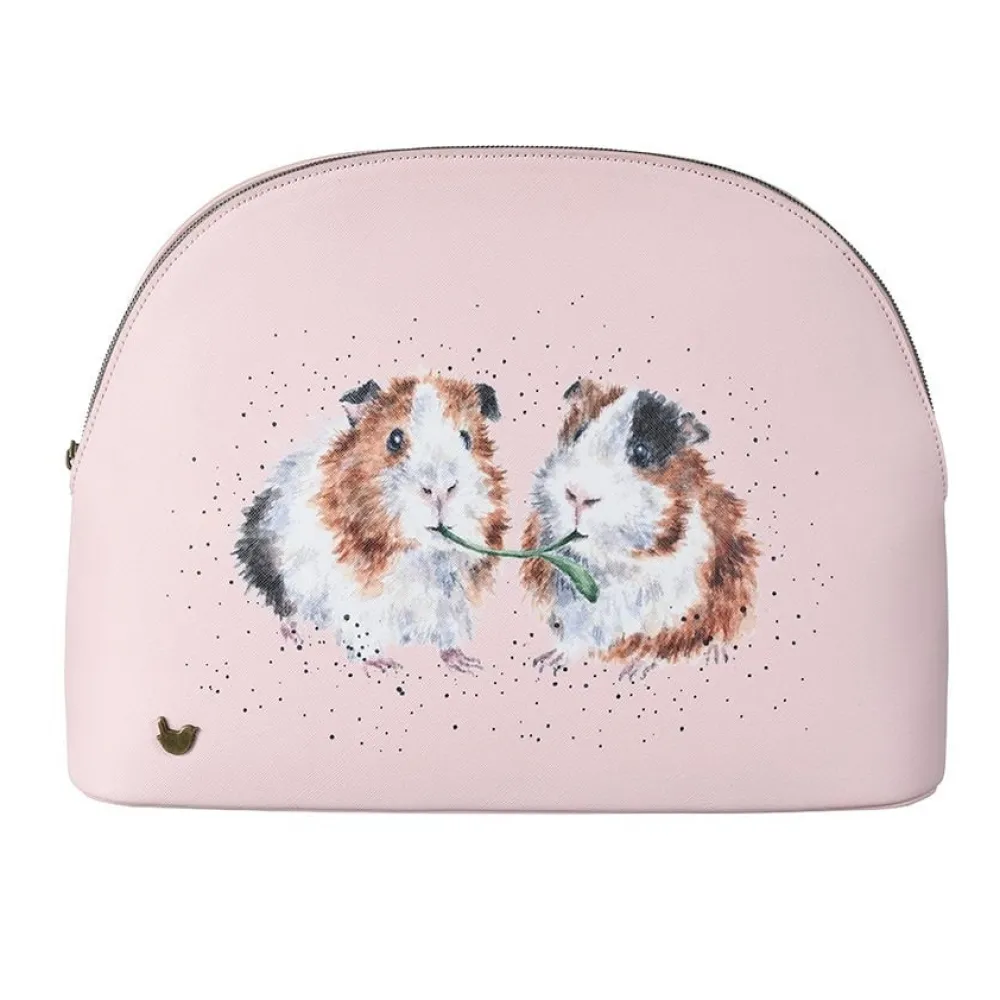 Wrendale Bath Accessories|Lettuce be Friends Large Guinea Pig Cosmetic Bag