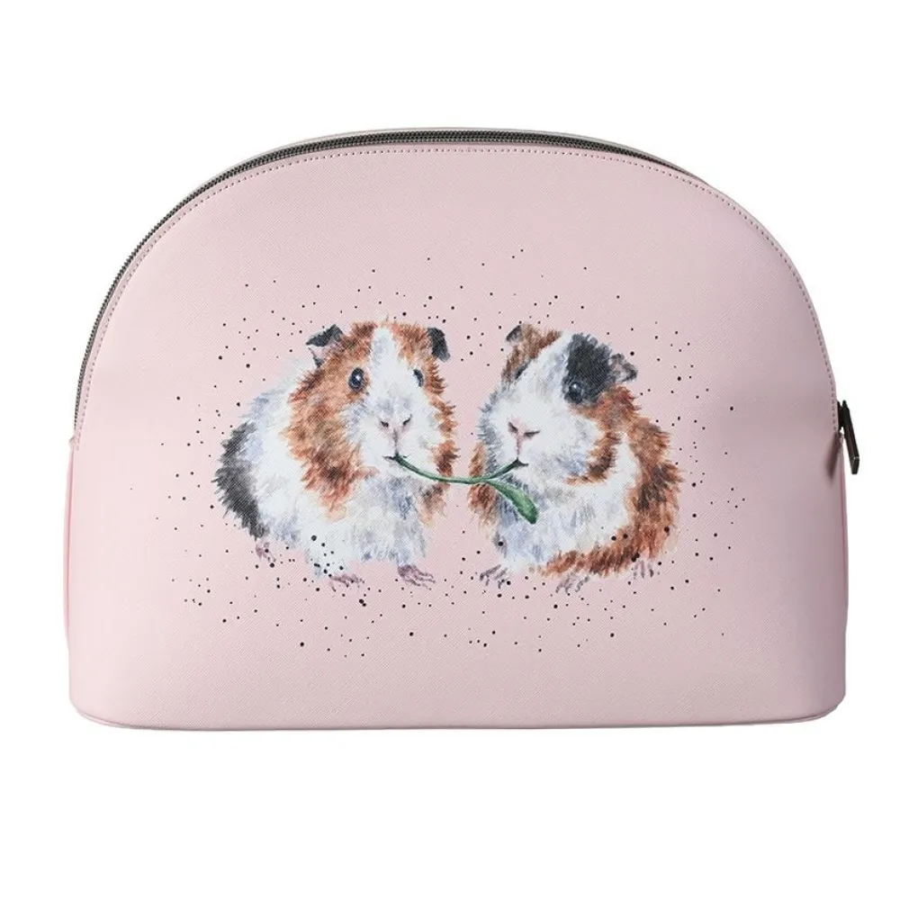 Wrendale Bath Accessories|Lettuce be Friends Large Guinea Pig Cosmetic Bag