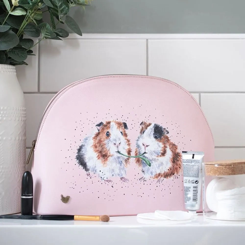 Wrendale Bath Accessories|Lettuce be Friends Large Guinea Pig Cosmetic Bag